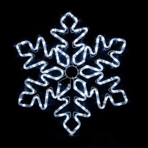 LED Kalėdinė šviečianti snaigė – 55 cm, šaltai balta šviesa kaina internetu