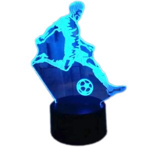 LED naktinė lempa futbolininko formos kaina internetu