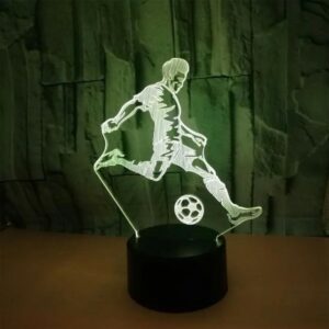 LED naktinė lempa futbolininko formos kaina internetu