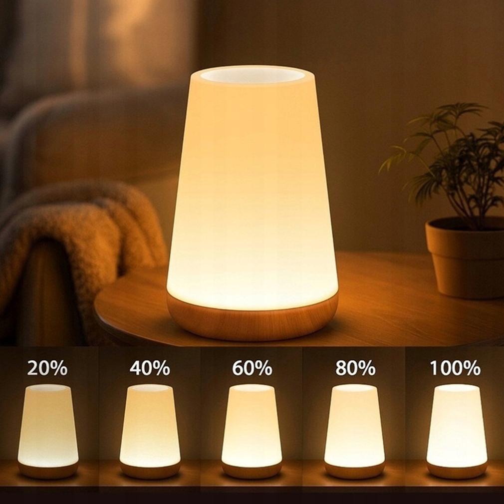 LED naktinė lempa su pulteliu ir lietimui jautriu valdymu kaina internetu