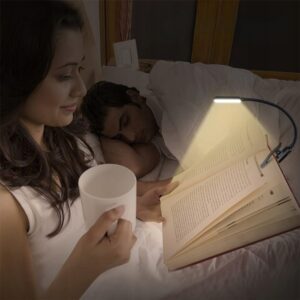 LED skaitymo lempa su spaustuku – patogiam skaitymui bet kur kaina internetu