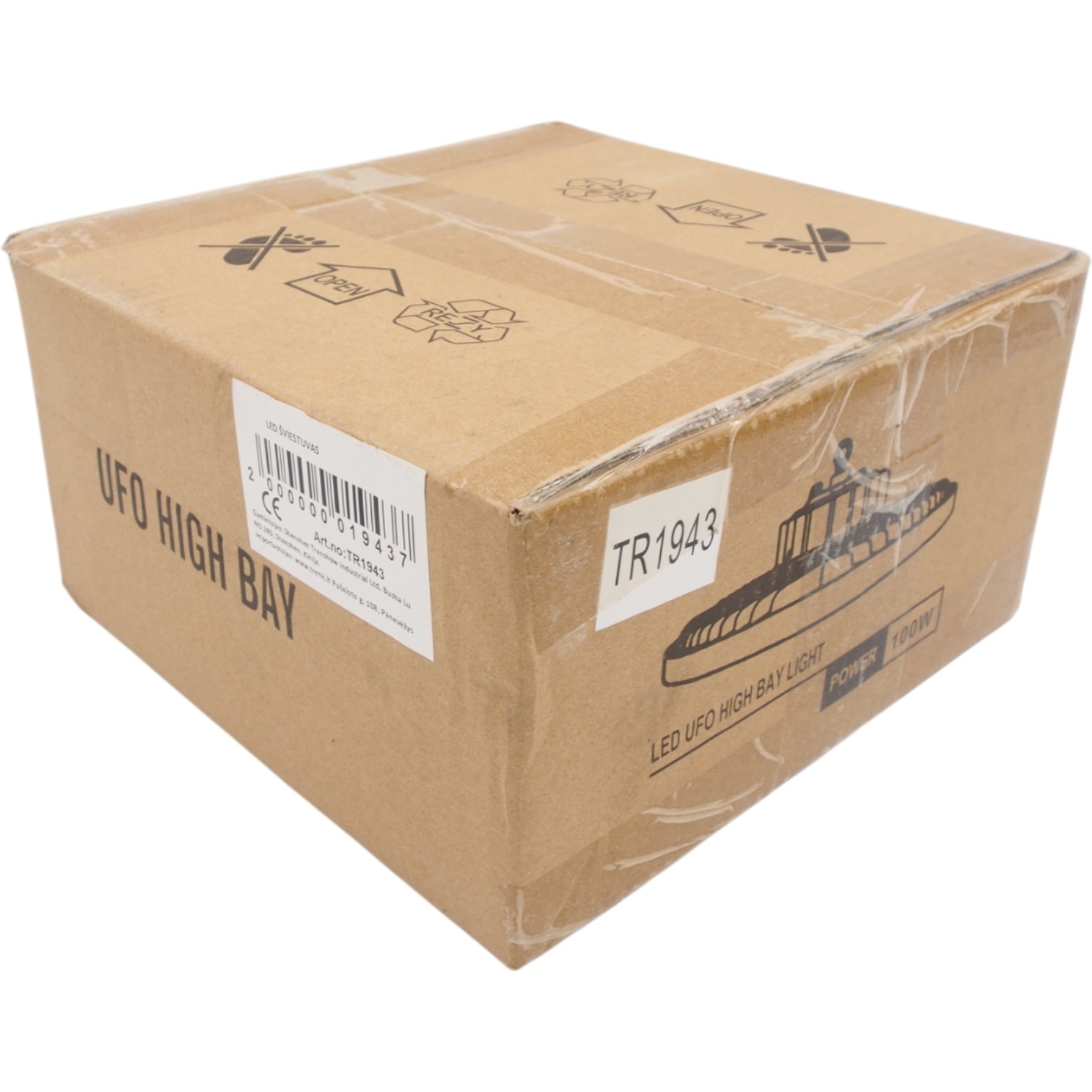 LED UFO High Bay šviestuvas 100W, 6500K kaina internetu