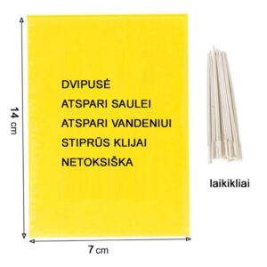 Magnet start yellow (7x14cm) baltasparnių, blakučių, amarų gaudyklės, 12 vnt kaina internetu