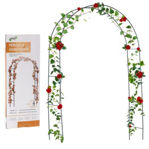 Metalinė sodo pergola vijokliniams augalams 140 × 38 × 240 cm kaina internetu