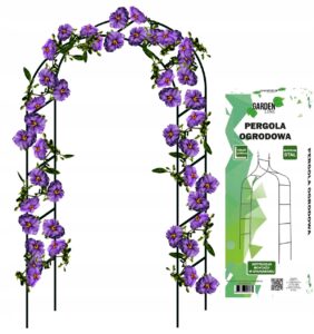 Metalinė sodo pergola vijokliniams augalams 140 × 38 × 240 cm kaina internetu