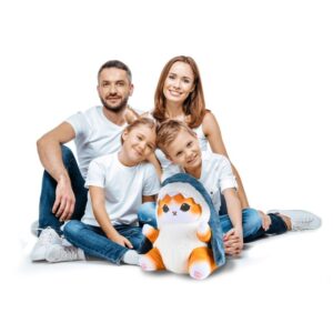 Minkšta pliušinė pagalvėlė – katinas rykliuko kostiume kaina internetu