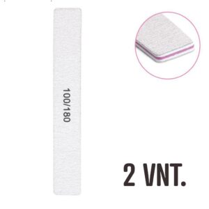 Nagų dildės 100/180 grit, 2 vnt. kaina internetu