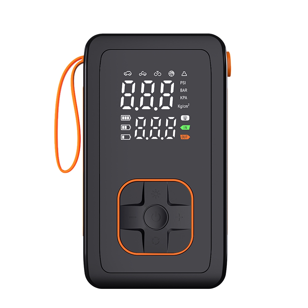 Nešiojama akumuliatorinė pompa su skaitmeniniu ekranu ir powerbank funkcija kaina internetu