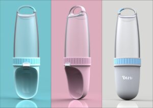 Nešiojamas vandens buteliukas–girdykla šuniui 350 ml kaina internetu