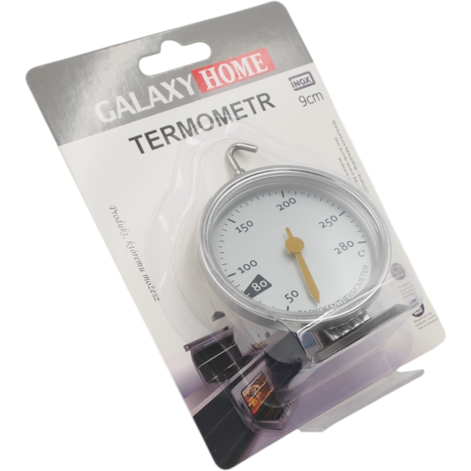 Orkaitės termometras „Galaxy Home“ (INOX, 9 cm) kaina internetu