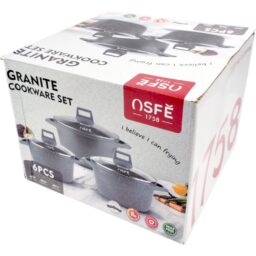 OSFÉ 1758 6 dalių granito puodų rinkinys kaina internetu