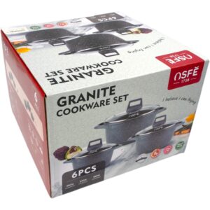OSFÉ 1758 granito puodų rinkinys, 6 vnt. kaina internetu