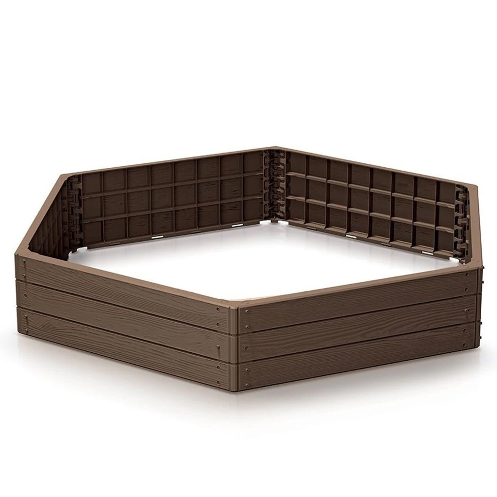 Pakelta lysvė Base Woody 148 × 129 × 25 cm, ruda kaina internetu