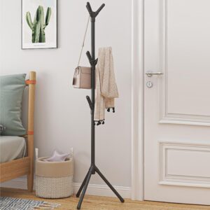 Pastatoma drabužių kabykla su kabliukais (170 cm) kaina internetu