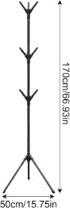 Pastatoma drabužių kabykla su kabliukais (170 cm) kaina internetu