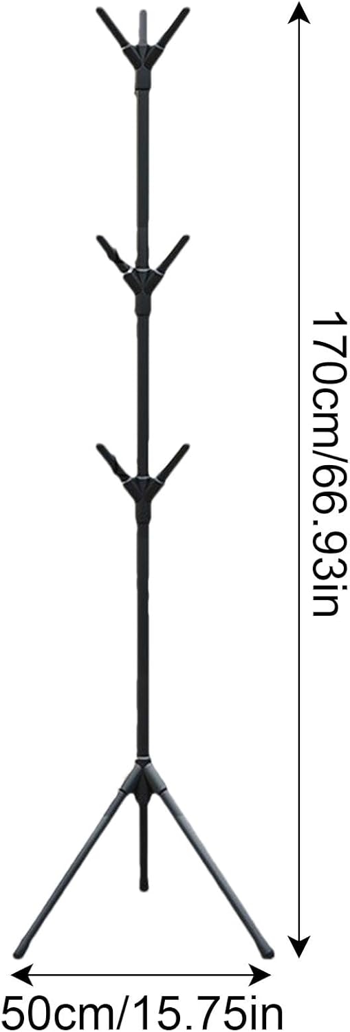 Pastatoma drabužių kabykla su kabliukais (170 cm) kaina internetu