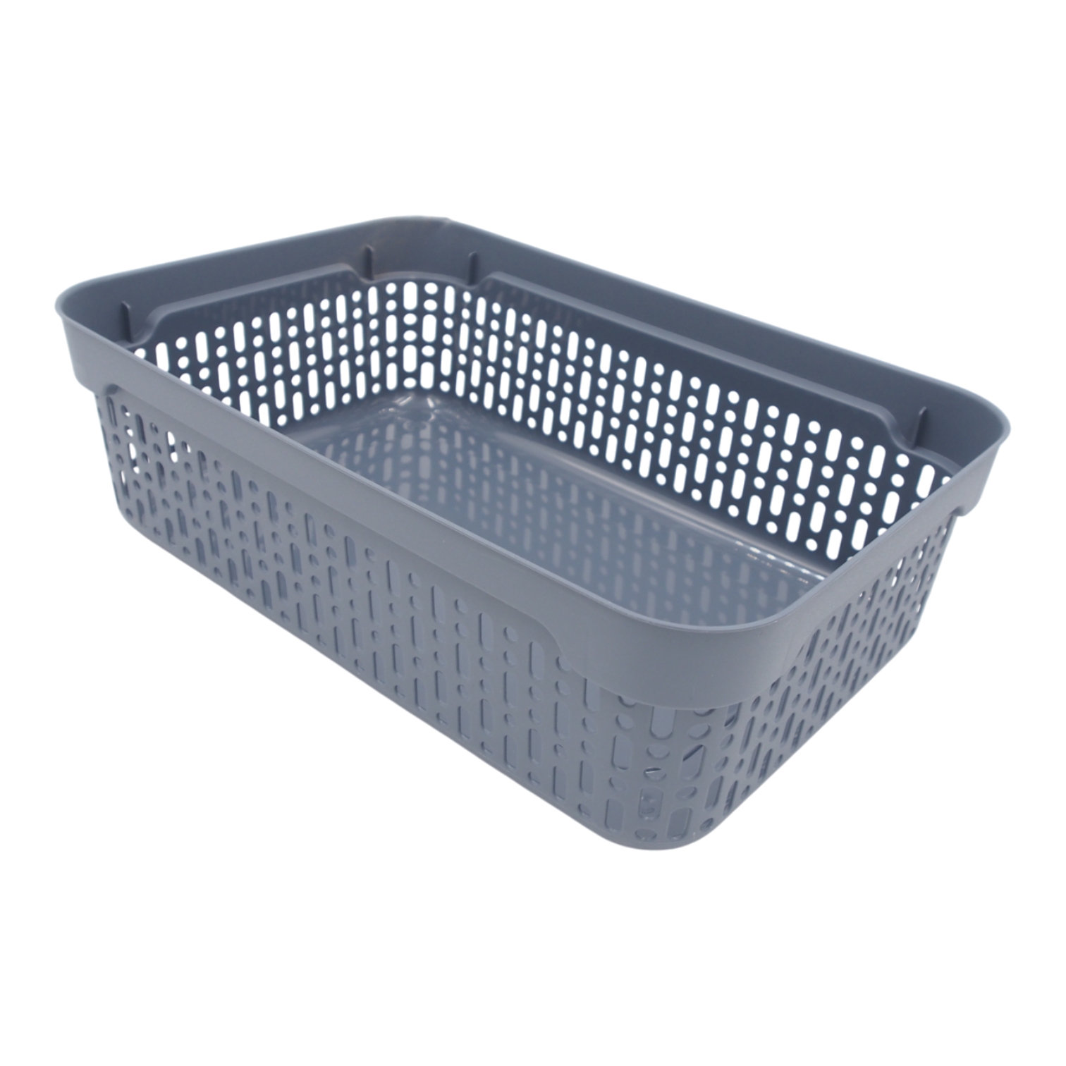 Plastikinė dėžė su dangčiu 40×30×13 cm PILKA kaina internetu