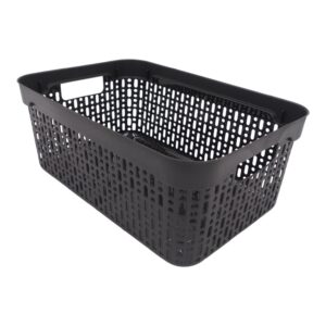 Plastikinė dėžutė su dangčiu, 30×20×13 cm JUODA kaina internetu