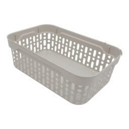 Plastikinė dėžutė su skylutėmis, 18 × 12 × 6 cm BALTA kaina internetu
