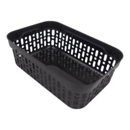 Plastikinė dėžutė su skylutėmis, 18 × 12 × 6 cm JUODA kaina internetu