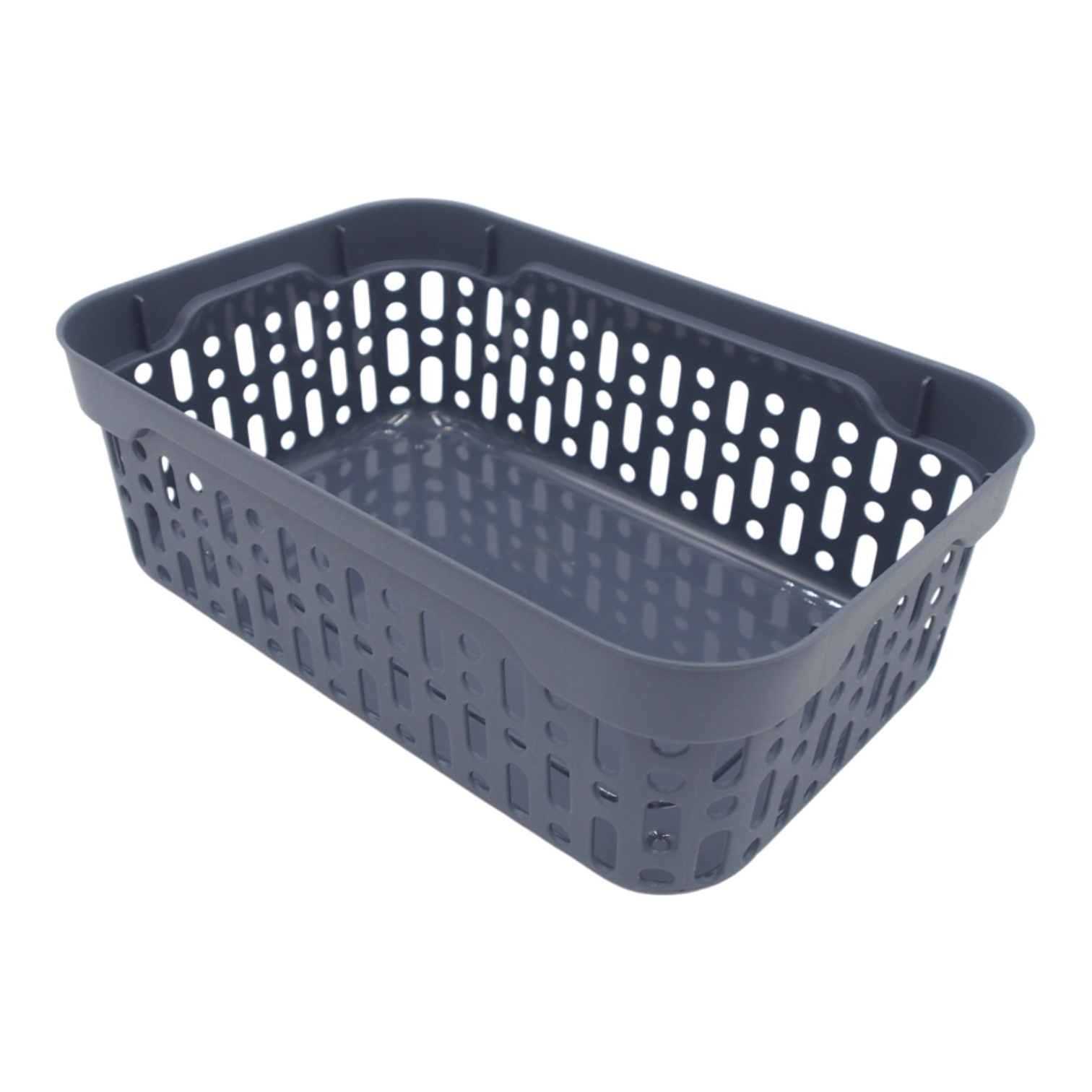 Plastikinė dėžutė su skylutėmis, 18 × 12 × 6 cm PILKA kaina internetu