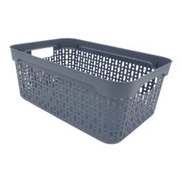 Plastikinė dėžutė su skylutėmis, 30 × 20 × 12 cm PILKA kaina internetu
