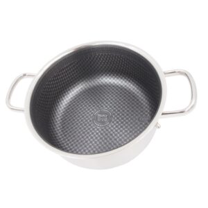 Puodas su dangčiu OSFÉ Tri-Ply, 24 cm, 5 l kaina internetu