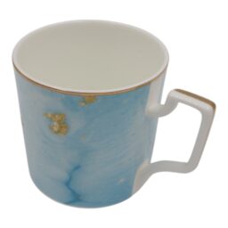 Puodelis su mėlynu ir auksiniu dekoru, 400 ml kaina internetu