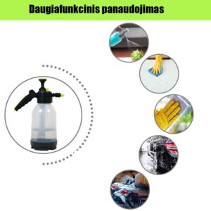 Rankinis slėginis sodo purkštuvas 2 l (skaidrus) kaina internetu