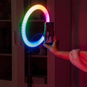 RGB žiedo formos lempa kaina internetu