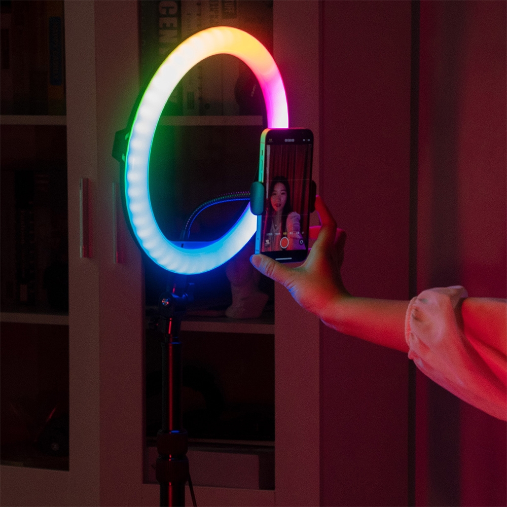 RGB žiedo formos lempa kaina internetu