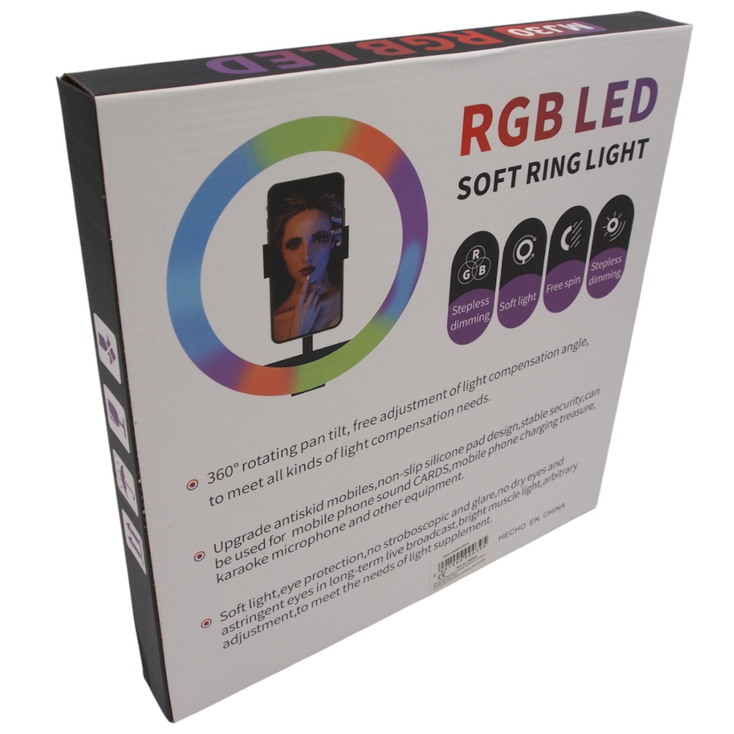 RGB žiedo formos lempa kaina internetu
