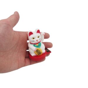 Saulės energija veikianti sėkmės katė „Maneki Neko“ kaina internetu