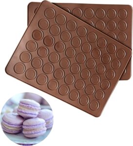 Silikoninė forma Macarons sausainiams – 38 × 28,5 cm kaina internetu