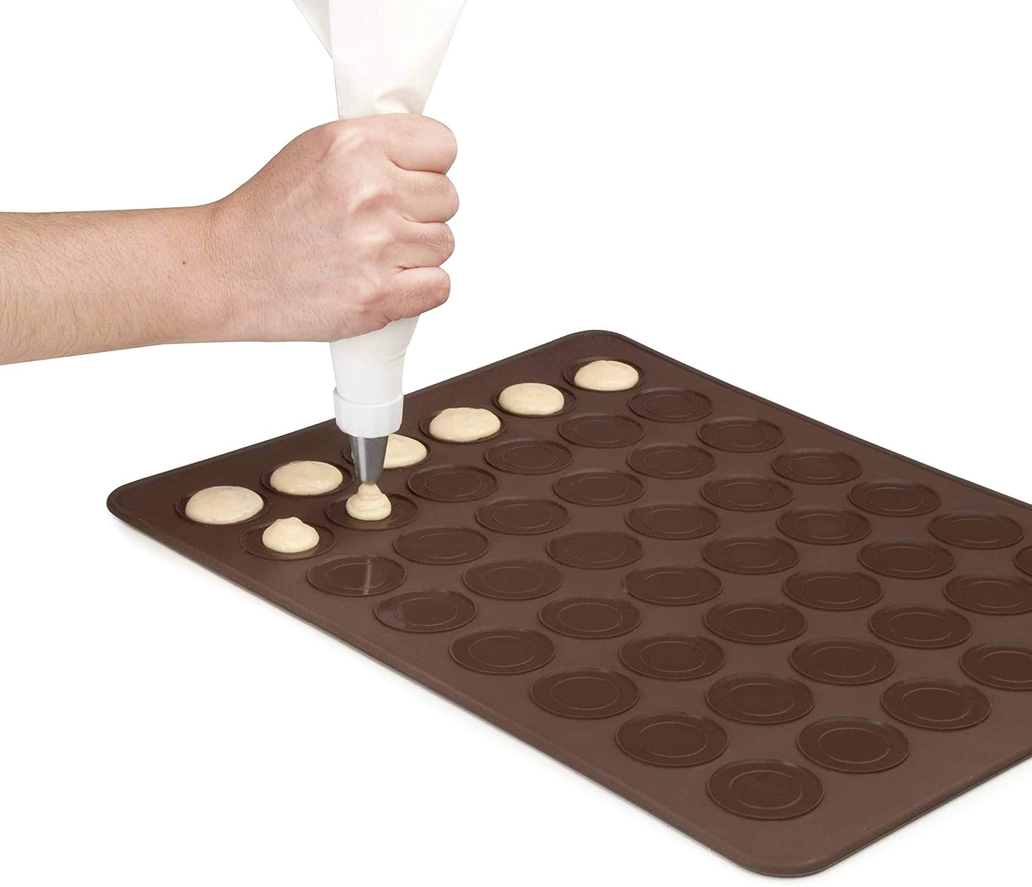 Silikoninė forma Macarons sausainiams – 38 × 28,5 cm kaina internetu