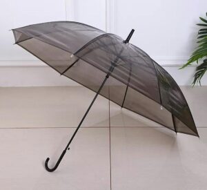 Skėtis HAPPY RAIN (Skaidri/Juoda) kaina internetu
