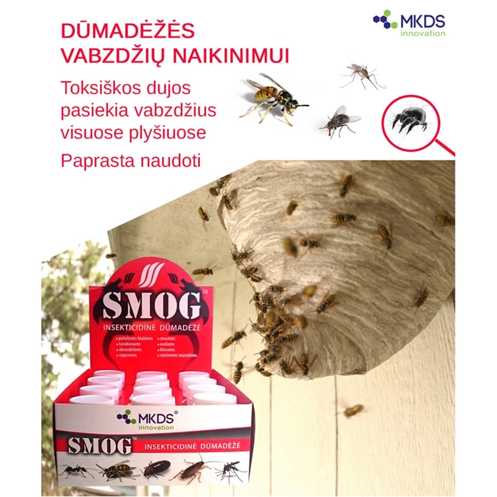 SMOG midi insekticidinė dūmadėžė, 11 g kaina internetu