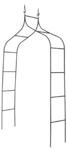 Sodo pergola augalams 150 × 37 × 240 cm, metalinė, juoda kaina internetu