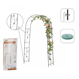 Sodo pergola su dekoracijomis 114 × 37 × 230 cm kaina internetu