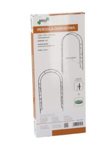 Sodo pergola su dekoracijomis 114 × 37 × 230 cm kaina internetu