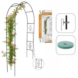 Sodo pergola su dekoracijomis 140 × 38 × 240 cm kaina internetu