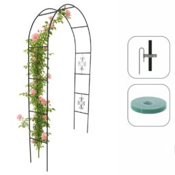 Sodo pergola su dekoracijomis 140 × 38 × 240 cm kaina internetu