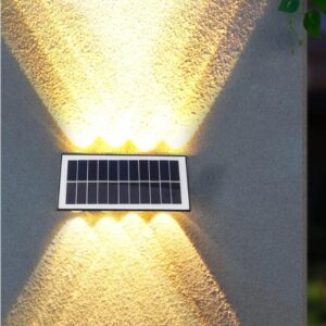 Šoninis LED šviestuvas su saulės panele kaina internetu