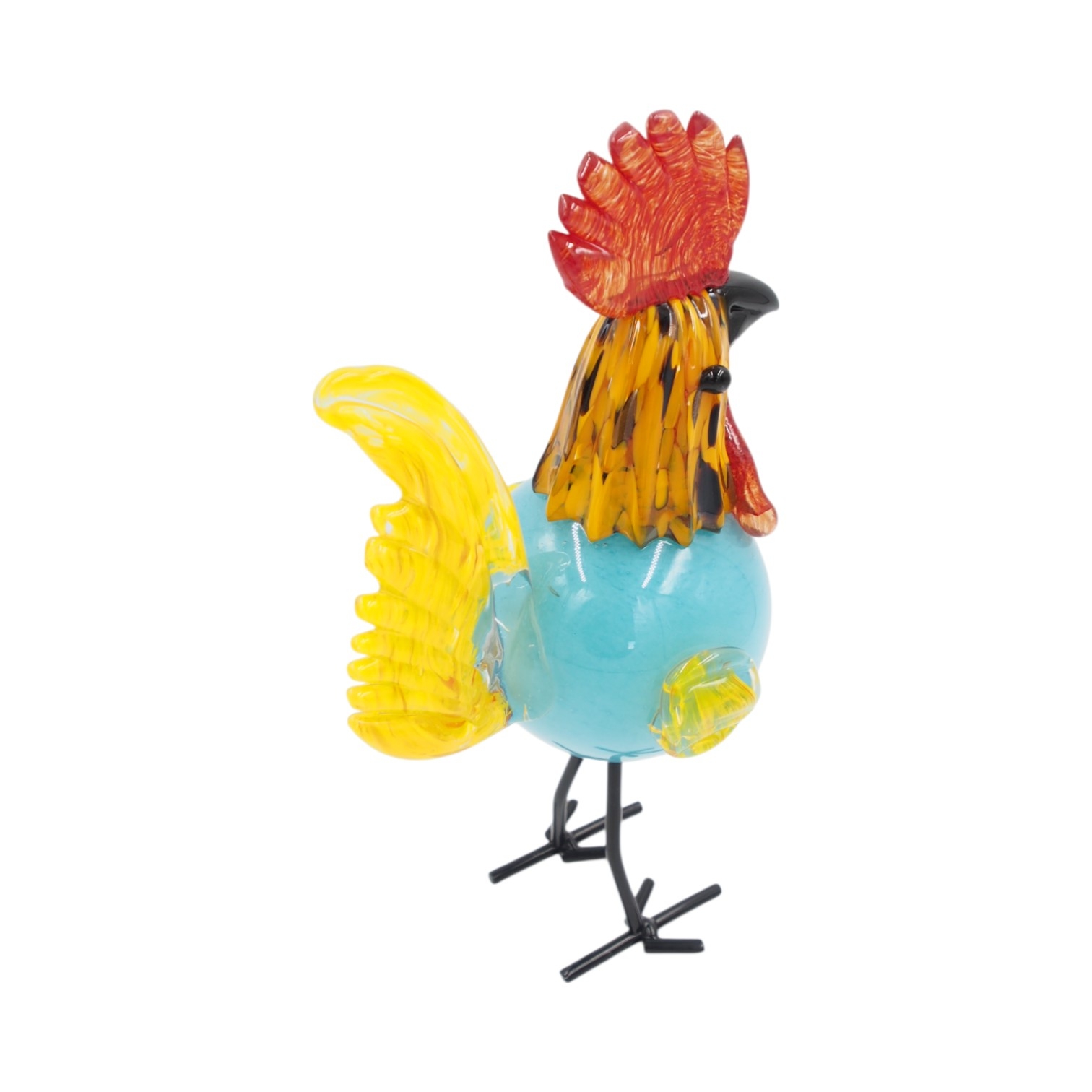 Stiklinė dekoracija „Gaidys“ – 14×10.5×28 cm kaina internetu