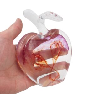 Stiklinė dekoracija „Obuolys“ – 13×5×17 cm kaina internetu