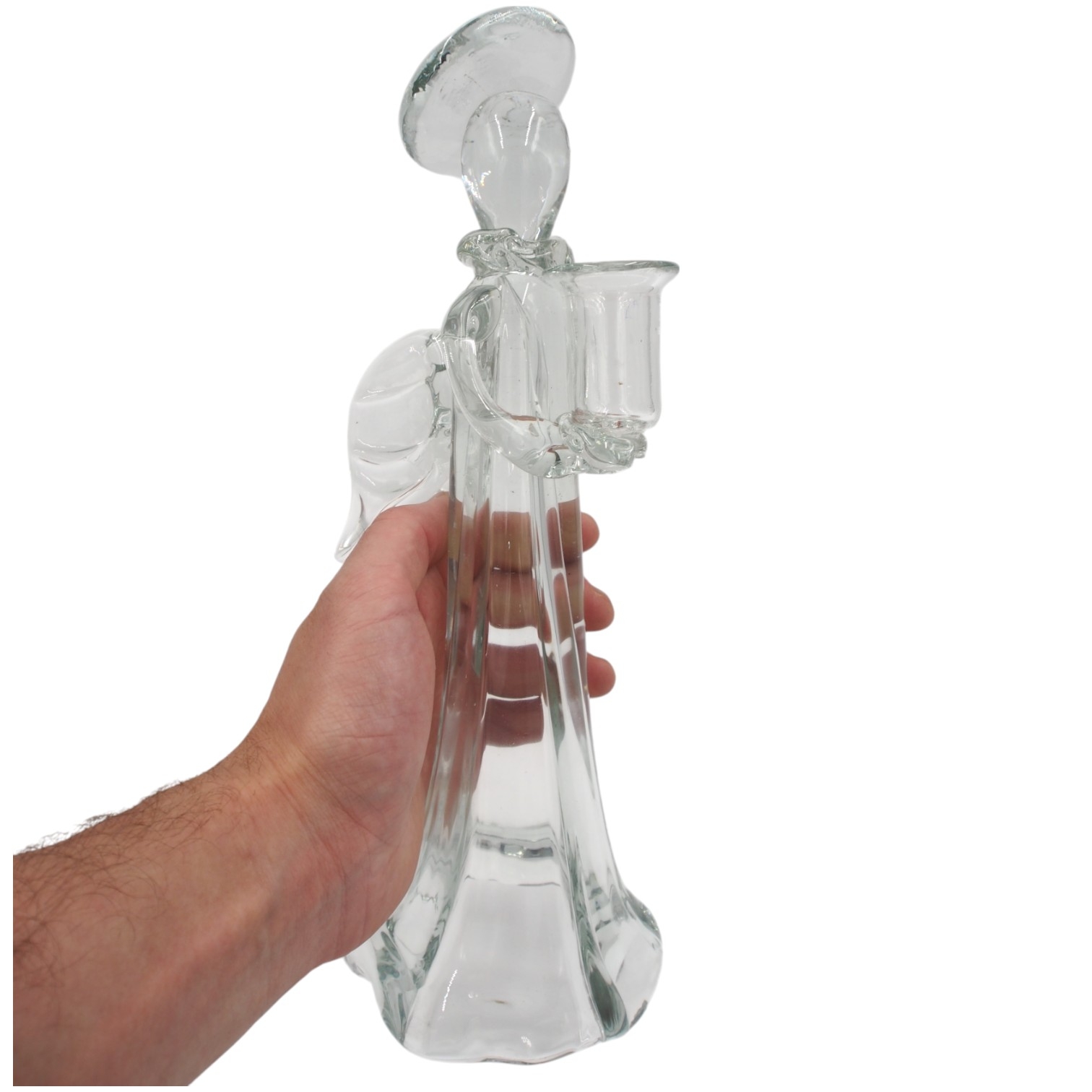 Stiklinė figūrėlė – angelas, 14x13x34 cm kaina internetu