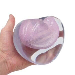 Stiklinė širdelės formos dekoracija/vaza – 15×8.5×11 cm kaina internetu