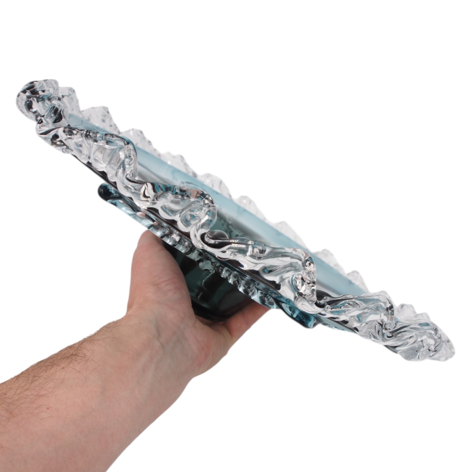 Stiklinis dekoratyvinis dubuo, 40×11 cm kaina internetu