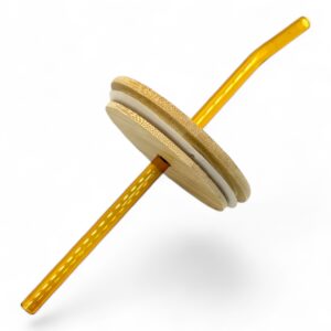 Stiklinis puodelis su šiaudeliu "BAMBOO" kaina internetu