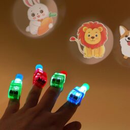 Šviečiantys LED pirštų žaislai vaikams – 10 vnt. rinkinys kaina internetu